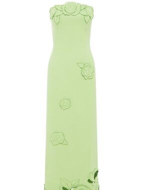leo lin iris dress LEO LIN Iris Lace Ruched Bust Midi Dress - Snow